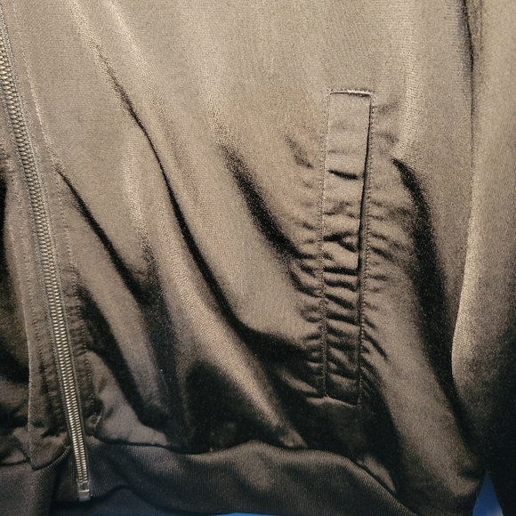 Adidas Mens Iconic Black 3 White Stripes Warm Up Track Jacket Size XL Athletic - Picture 3 of 13